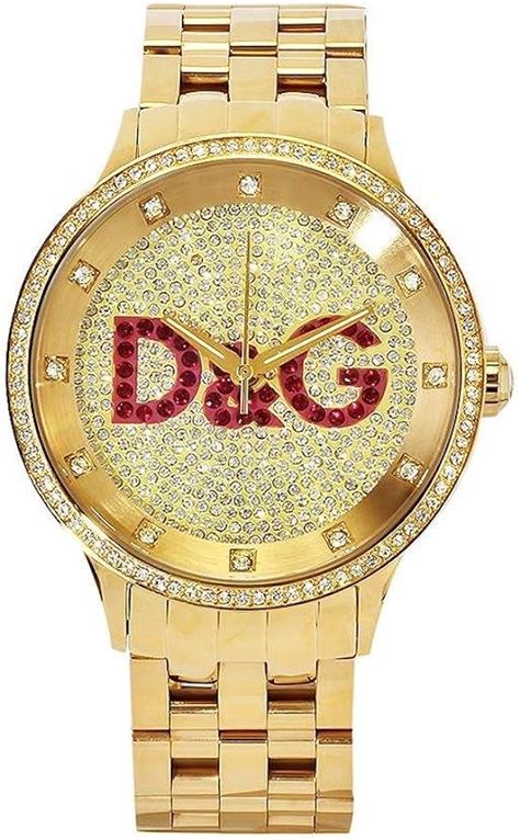 reloj dolce gabbana dorado|Reloj con gemas multicolor en Dorado de Mujer .